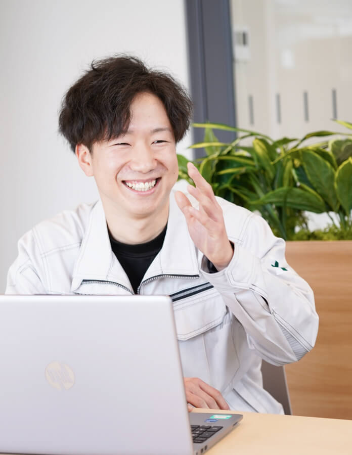 アサヒ工業採用インタビューの様子
