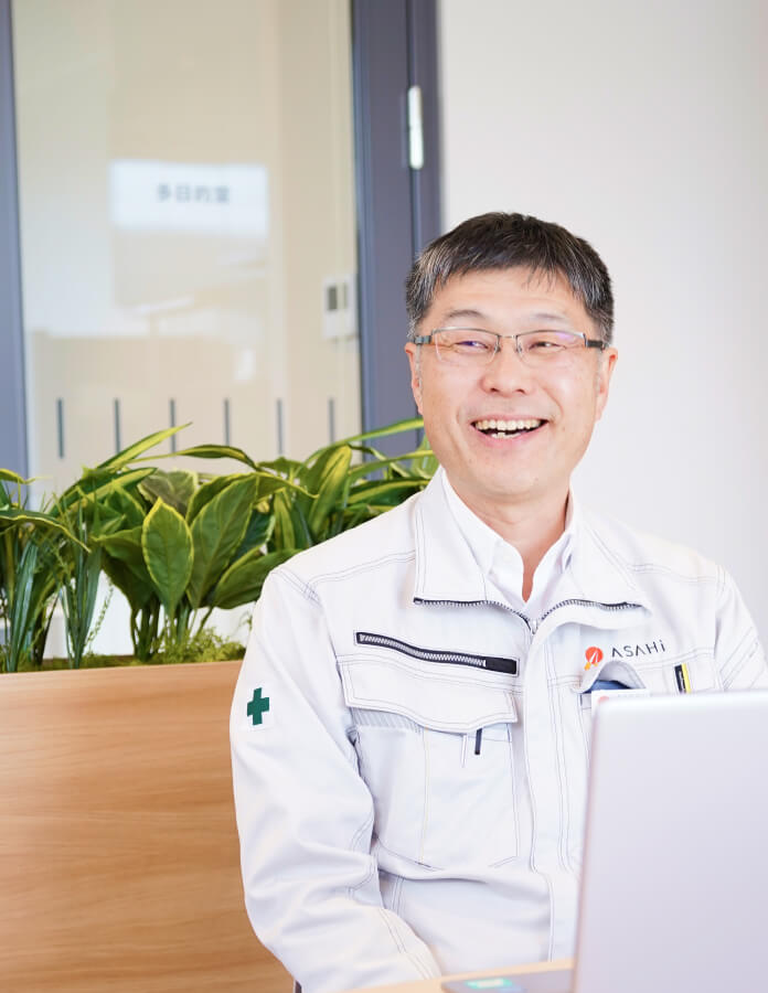 アサヒ工業採用インタビューの様子