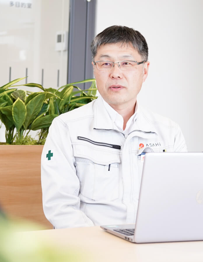 アサヒ工業採用インタビューの様子