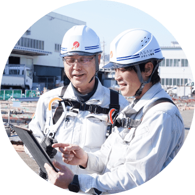 アサヒ工業採用インタビューの様子