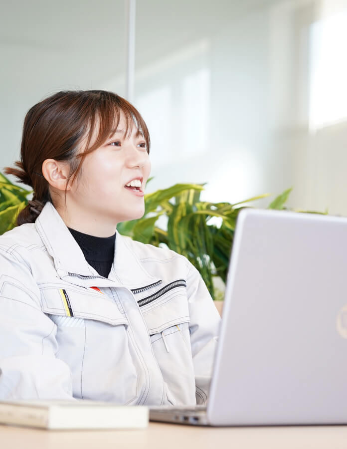 アサヒ工業採用インタビューの様子