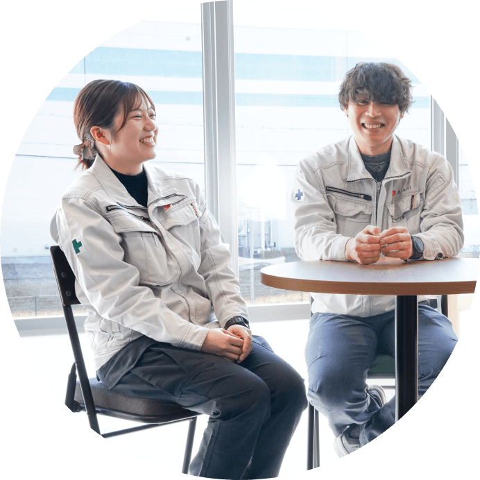 アサヒ工業採用インタビューの様子
