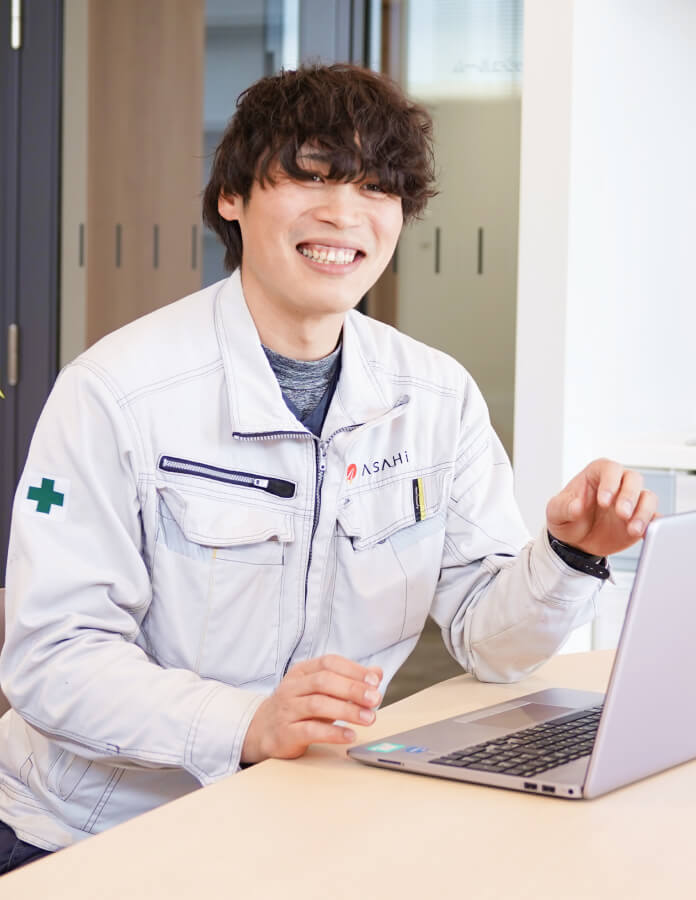 アサヒ工業採用インタビューの様子